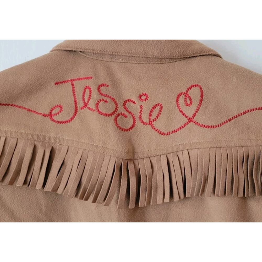 Disney Toy Story Jessie Girls Sz. 7/8 Camel Color Jacket Snap Closure Costume - Picture 7 of 8
